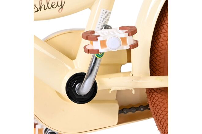 Volare Ashley Kinderfiets - Meisjes - 16 inch - Creme