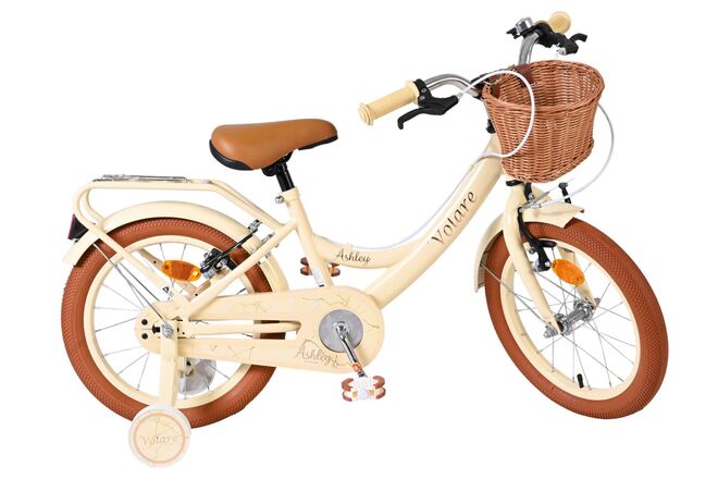 Volare Ashley Kinderfiets - Meisjes - 16 inch - Creme - Twee Handremmen