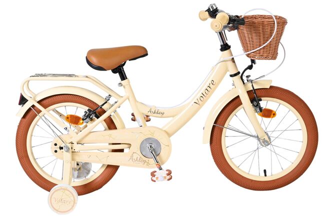 Volare Ashley Kinderfiets – Meisjes – 16 inch – Creme – Twee Handremmen