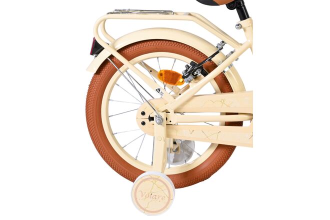 Volare Ashley Kinderfiets - Meisjes - 16 inch - Creme - Twee Handremmen