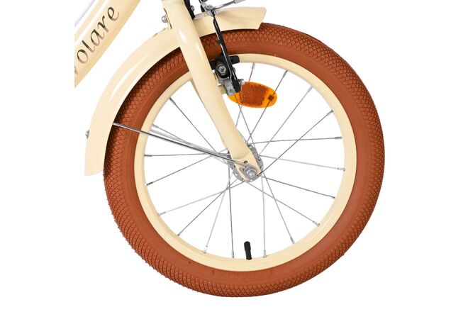 Volare Ashley Kinderfiets - Meisjes - 16 inch - Creme - Twee Handremmen
