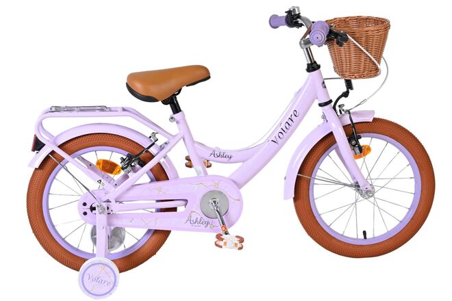 Volare Ashley Kinderfiets – Meisjes – 16 inch – Lila – Twee Handremmen