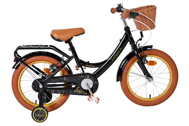 Volare Ashley Kinderfiets – Meisjes – 16 inch – Zwart – Twee Handremmen