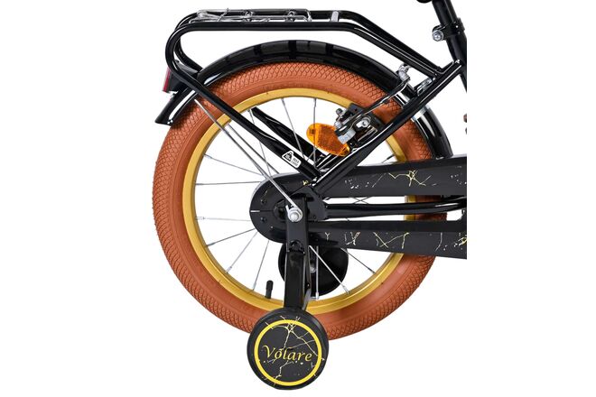 Volare Ashley Kinderfiets - Meisjes - 16 inch - Zwart - Twee Handremmen