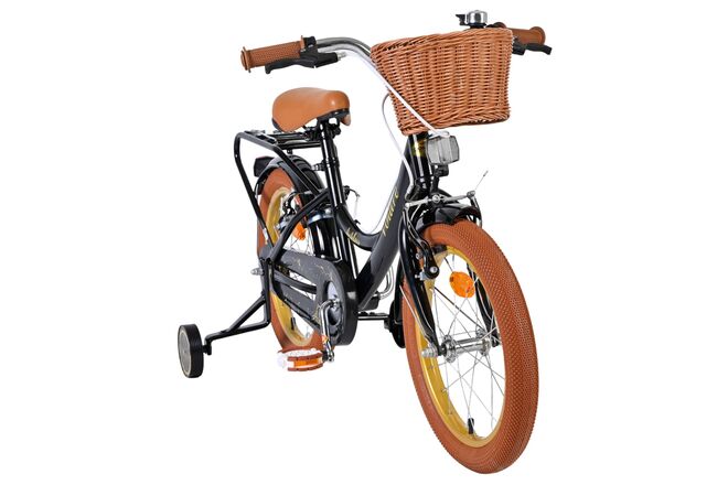 Volare Ashley Kinderfiets - Meisjes - 16 inch - Zwart - Twee Handremmen