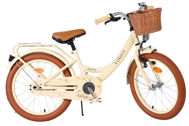 Rower dziecięcy Volare Ashley - dziewczęcy - 18 cali - kremowy