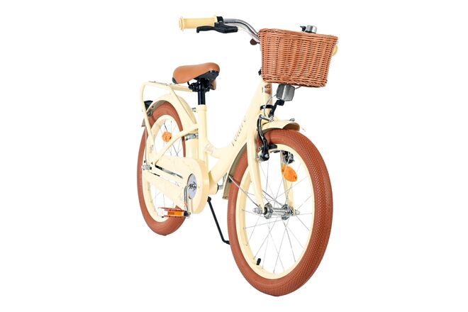 Rower dziecięcy Volare Ashley - dziewczęcy - 18 cali - kremowy