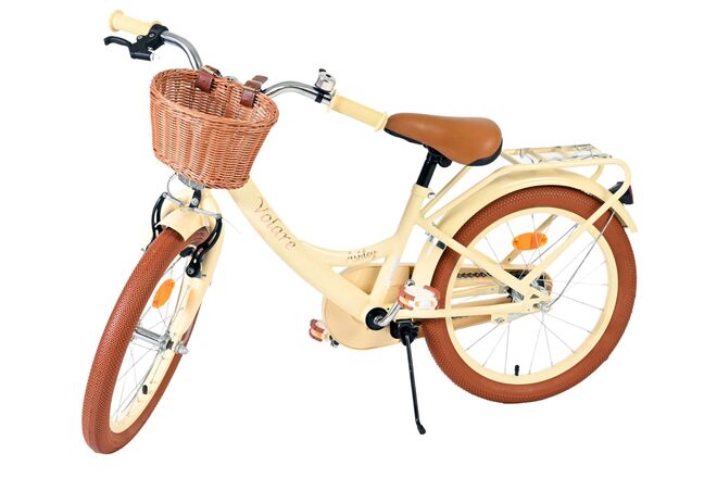 Rower dziecięcy Volare Ashley - dziewczęcy - 18 cali - kremowy