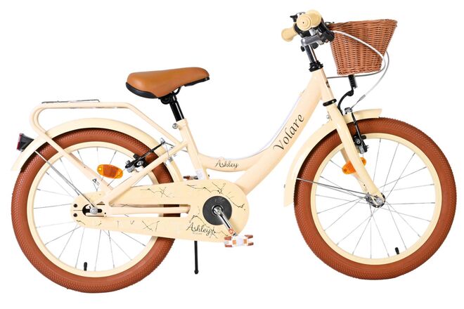 Volare Ashley Kinderfiets – Meisjes – 18 inch – Creme – Twee handremmen