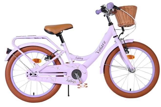 Volare Ashley Kinderfiets – Meisjes – 18 inch – Lila – Twee handremmen