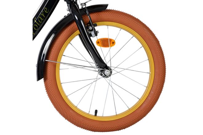 Volare Ashley Kinderfiets - Meisjes - 18 inch - Zwart - Twee handremmen