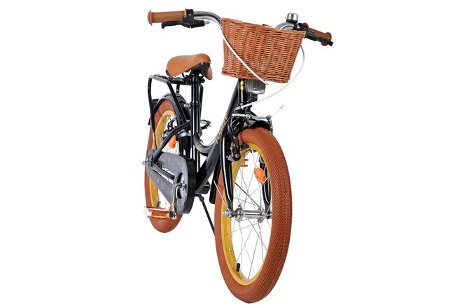 Volare Ashley Kinderfiets - Meisjes - 18 inch - Zwart - Twee handremmen