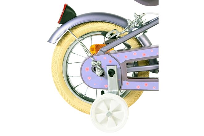 Volare Blossom Kinderfiets - Meisjes - 12 inch - Paars - Twee handremmen