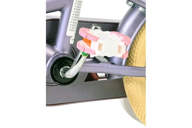 Volare Blossom Kinderfiets - Meisjes - 12 inch - Paars - Twee handremmen