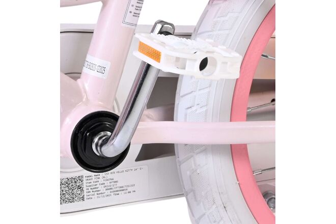 Rower dziecięcy Hello Kitty dla dziewczynek, 14 cali, różowy