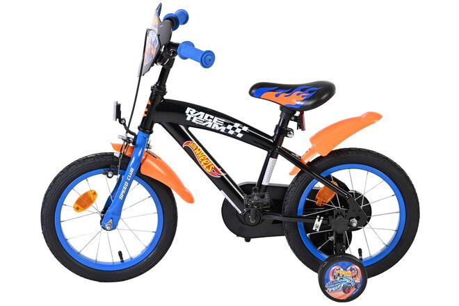 Hot Wheels Kinderfiets - Jongens - 14 inch - Zwart Oranje Blauw