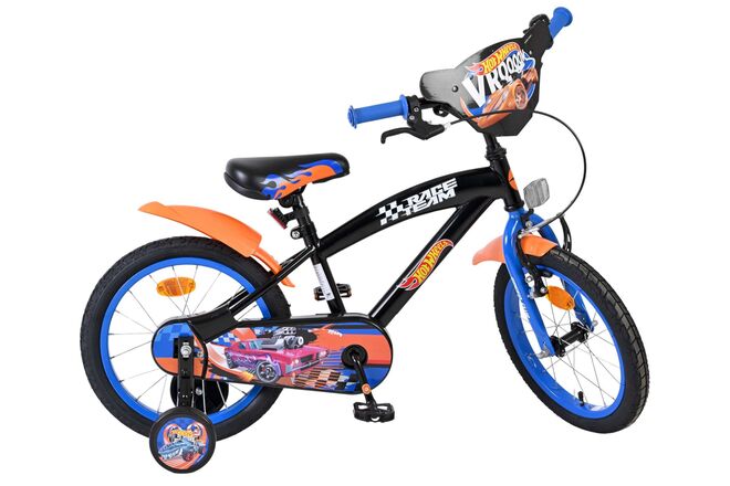 Hot Wheels Kinderfiets - Jongens - 16 inch - Zwart Oranje Blauw