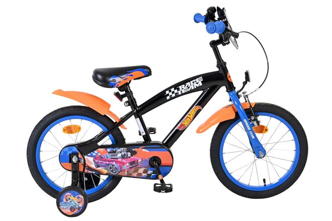 Hot Wheels Kinderfiets - Jongens - 16 inch - Zwart Oranje Blauw