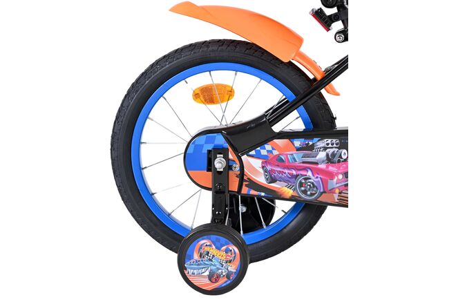 Hot Wheels Kinderfiets - Jongens - 16 inch - Zwart Oranje Blauw