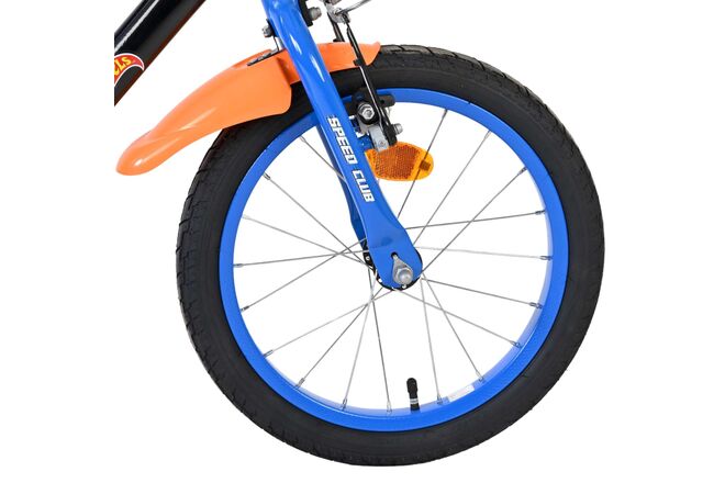 Hot Wheels Kinderfiets - Jongens - 16 inch - Zwart Oranje Blauw