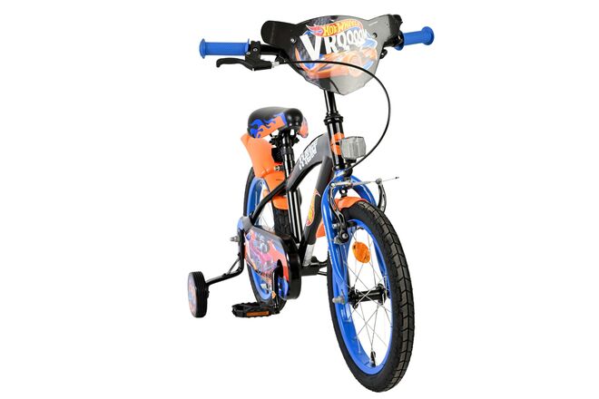 Hot Wheels Kinderfiets - Jongens - 16 inch - Zwart Oranje Blauw