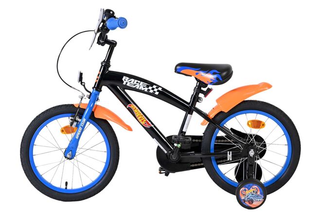 Hot Wheels Kinderfiets - Jongens - 16 inch - Zwart Oranje Blauw