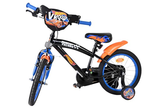 Hot Wheels Kinderfiets - Jongens - 16 inch - Zwart Oranje Blauw