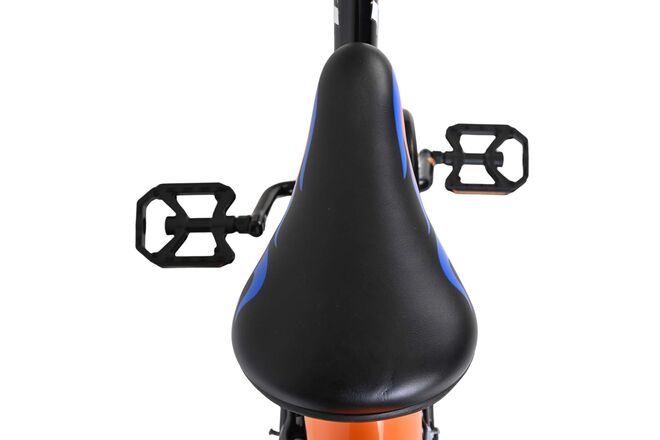 Hot Wheels Kids Bike - Boys - 16 inch - Black Orange Blue - Two Hand Brakes