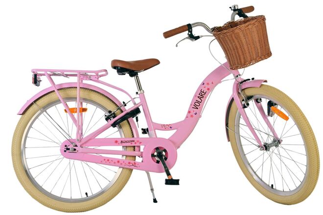 Volare Blossom Kinderfiets - Meisjes - 24 inch - Roze - Twee handremmen