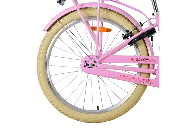 Volare Blossom Kinderfiets - Meisjes - 24 inch - Roze - Twee handremmen