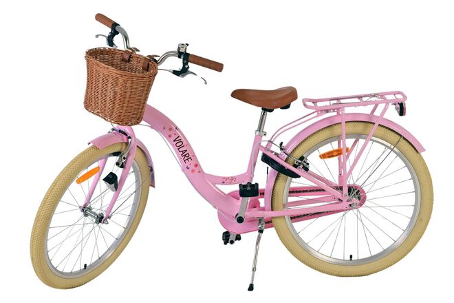 Volare Blossom Kinderfiets - Meisjes - 24 inch - Roze - Twee handremmen