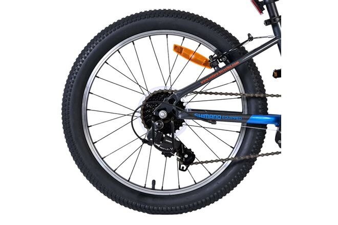 Volare Boost Kinderfahrrad - 20 Zoll - 7 Gänge - Blau/Grau