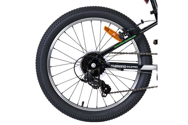 Volare Boost Kinderfiets - 20 inch - 7 Speed - Zilver/Groen