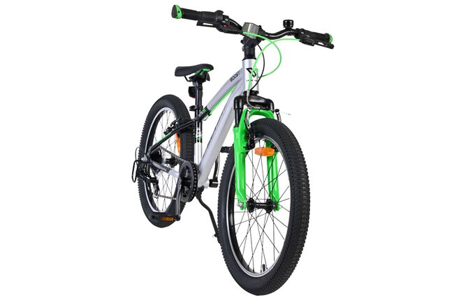 Volare Boost Børnecykel - 20 tommer - 7 gear - Sølv/Grøn