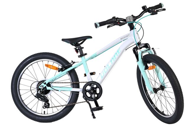 Volare Boost Kinderfahrrad – 20 Zoll – 7 Gänge – Weiß/Mintgrün