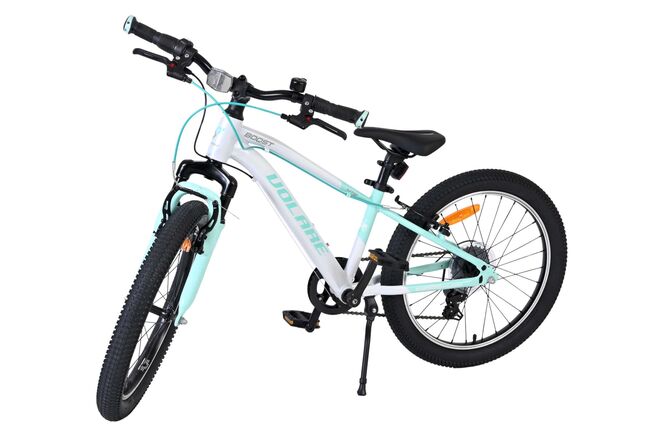 Volare Boost Kinderfahrrad – 20 Zoll – 7 Gänge – Weiß/Mintgrün