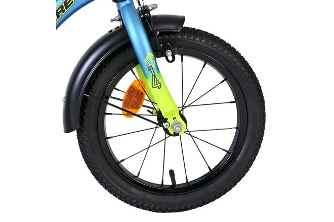 Volare Thombike Kinderfahrrad - Jungen - 14 Zoll - Blau/Gelb