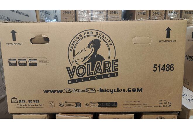 Volare Super GT Children's Bicycle - Boys - 14 inch - Blue - Two hand brakes