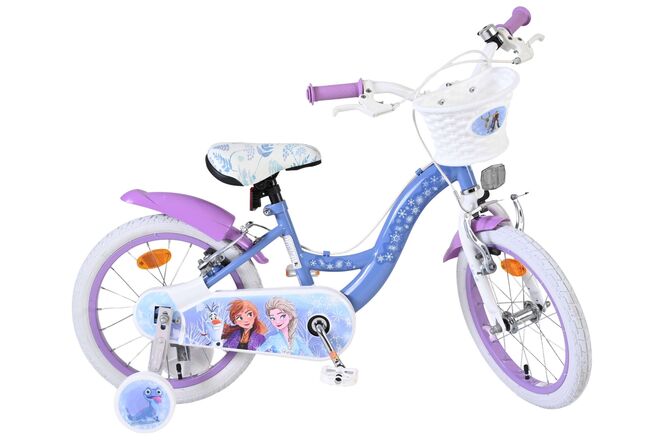 Disney Frozen 2 Kinderfiets - Meisjes - 16 inch - Blauw/Paars - Twee handremmen