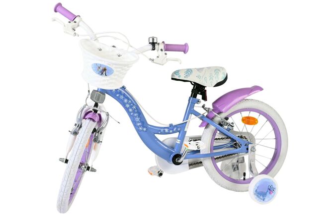 Disney Frozen 2 Kinderfiets - Meisjes - 16 inch - Blauw/Paars - Twee handremmen