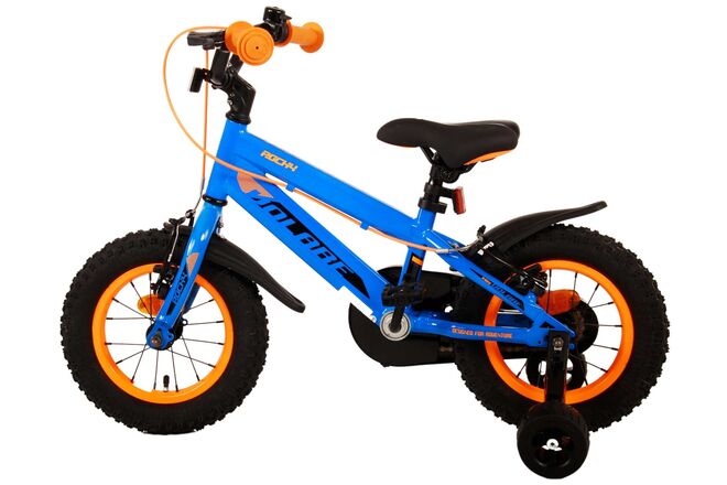 Volare Rocky Children's Bicycle - Boys - 12 inch - Blue - Two handbrakes