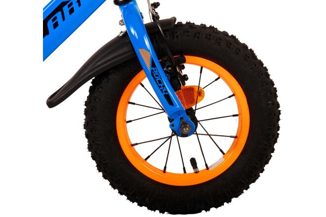 Volare Rocky Children's Bicycle - Boys - 12 inch - Blue - Two handbrakes