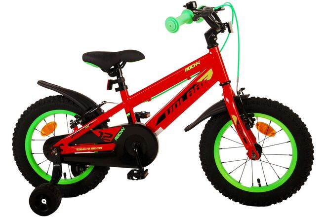 Volare Rocky Children's Bicycle - Boys - 14 inch - Red - Two handbrakes