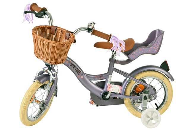 Volare Blossom Kinderfahrrad - Mädchen - 12 Zoll - Lila