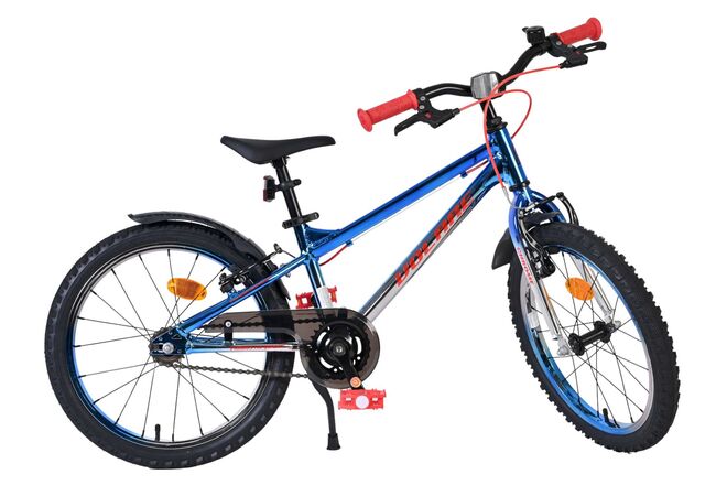 Volare Chrome Children's Bicycle - Boys - 20 inch - Blue Silver - Two hand brakes