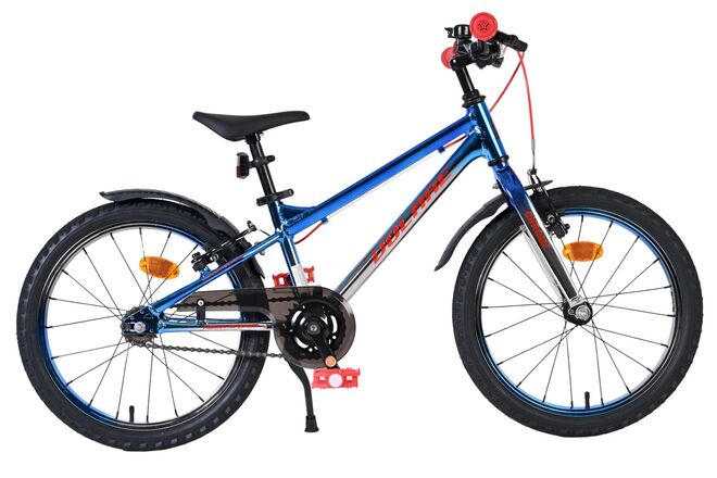 Volare Chrome Children's Bicycle - Boys - 16 inch - Blue/Silver - Two Hand Brakes