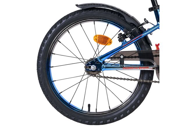 Volare Chrome Children's Bike - Boys - 16 inch - Blue/Silver