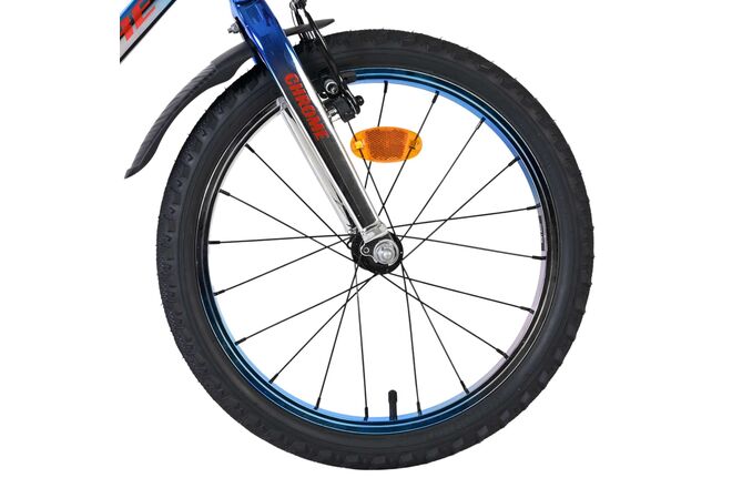 Volare Chrome Children's Bicycle - Boys - 18 inch - Blue Silver