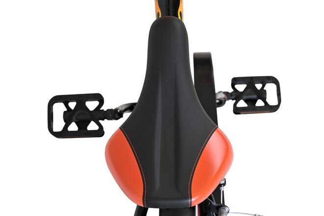 Volare Strike Children's Bicycle - Boys - 12 inch - Black Orange - Two Hand Brakes