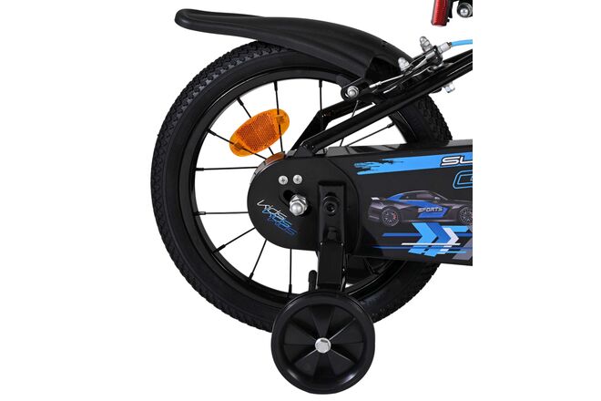 Volare Super GT Children's Bicycle - Boys - 14 inch - Blue - Two hand brakes
